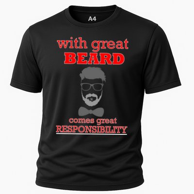 With Great Beard Comes Great Responsibility Performance Shirt