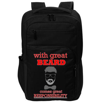 With Great Beard Comes Great Responsibility Impact Tech Backpack