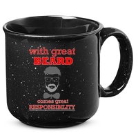With Great Beard Comes Great Responsibility 15oz Campfire Ceramic Mug