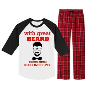 With Great Beard Comes Great Responsibility Raglan Sleeve Pajama Set