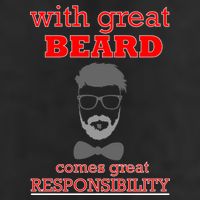 With Great Beard Comes Great Responsibility Golf Towel