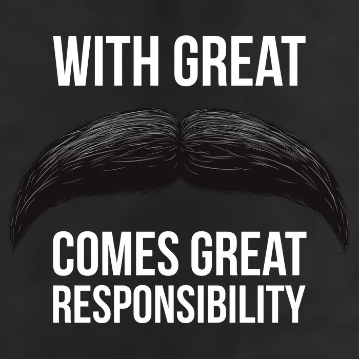 With Great Mustache Comes Great Responsibility  Golf Towel