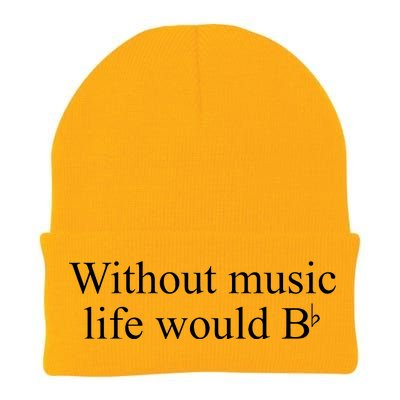 Without Music Life Would B Knit Cap Winter Beanie