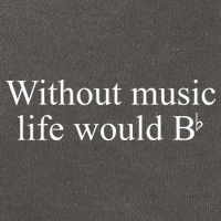 Without Music Life Would B Cotton Canvas Backpack