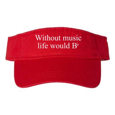 Without Music Life Would B Valucap Bio-Washed Visor