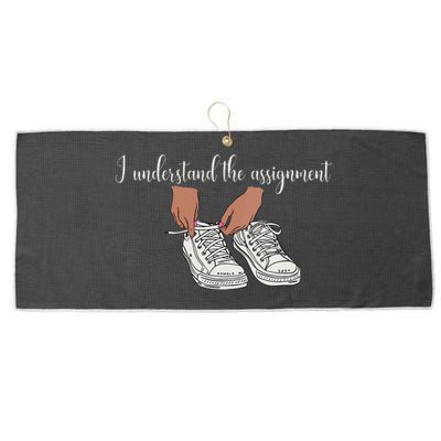 Women I Understand The Assignment Gift Large Microfiber Waffle Golf Towel