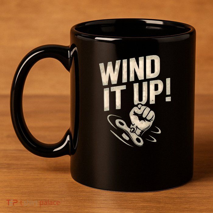 Wind It Up! 11oz C Handle Ceramic Mug