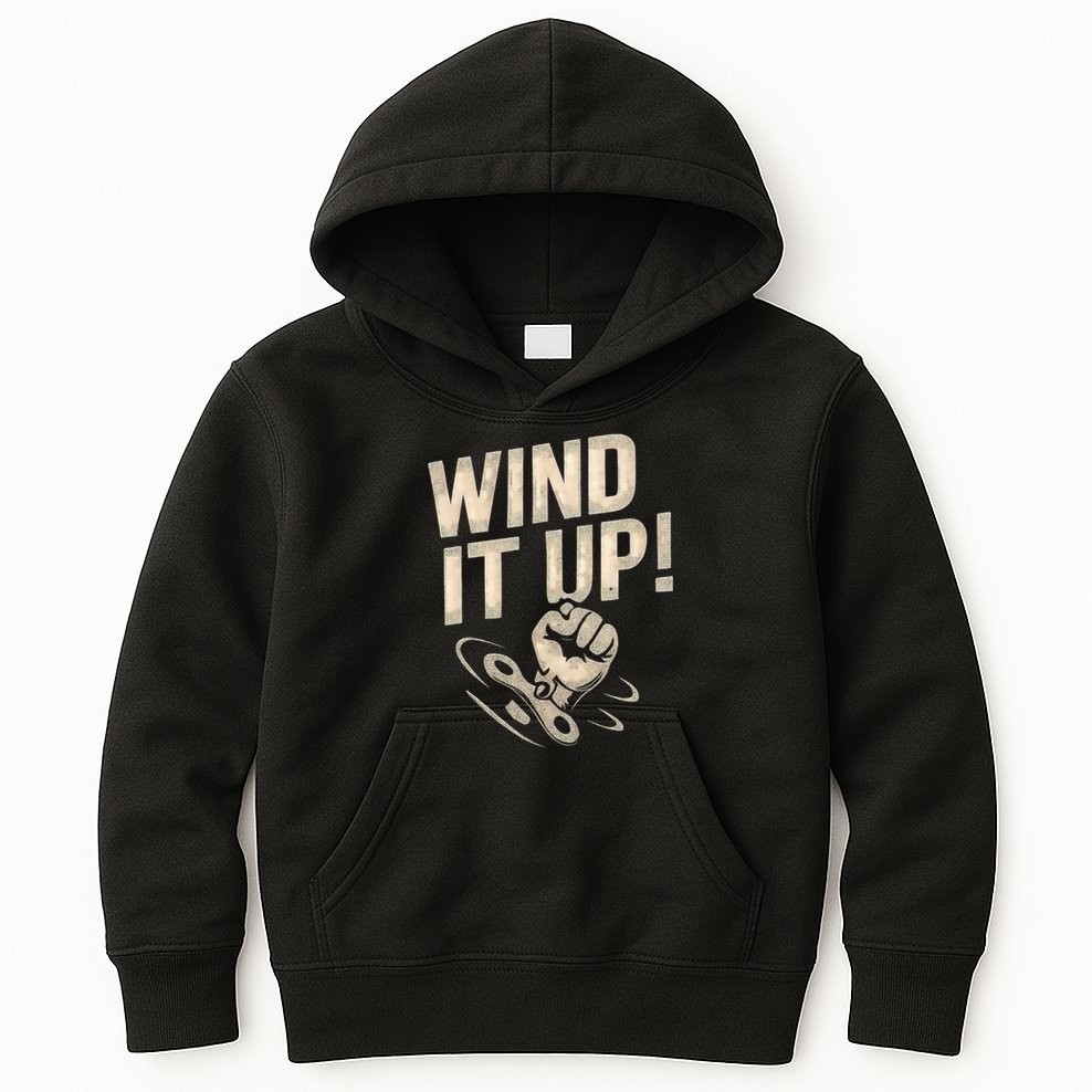 Wind It Up! Kids Hoodie