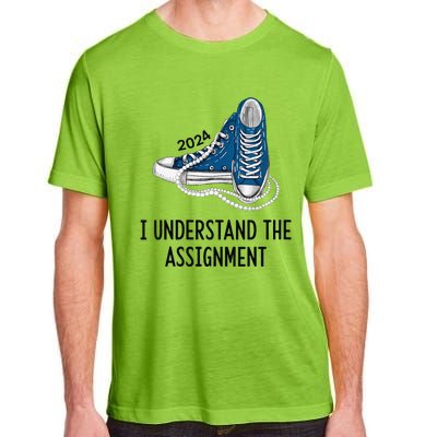 Women I Understand The Assignment Sneakers And Pearls Kamala 2024 Gift Adult ChromaSoft Performance T-Shirt