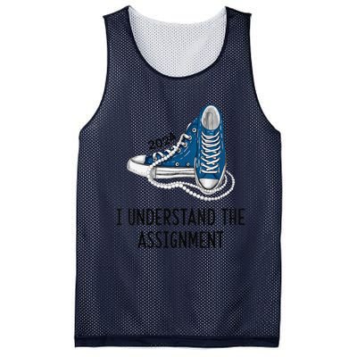 Women I Understand The Assignment Sneakers And Pearls Kamala 2024 Gift Mesh Reversible Basketball Jersey Tank