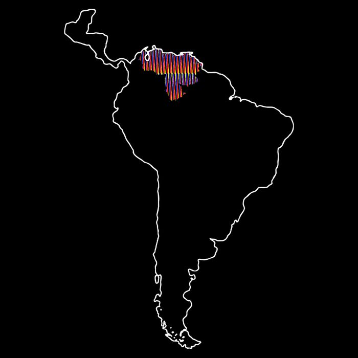 Where Is Venezuela Map Chromatic Art Gift Cooling Performance Crew T-Shirt
