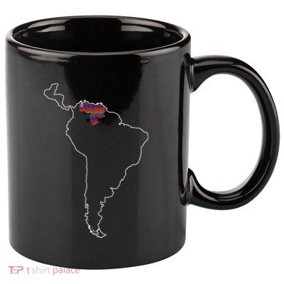 Where Is Venezuela Map Chromatic Art Gift 11oz C Handle Ceramic Mug