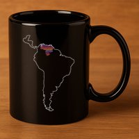 Where Is Venezuela Map Chromatic Art Gift 11oz C Handle Ceramic Mug