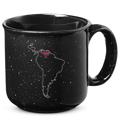 Where Is Venezuela Map Chromatic Art Gift 15oz Campfire Ceramic Mug