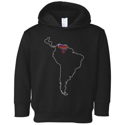 Where Is Venezuela Map Chromatic Art Gift Toddler Hoodie