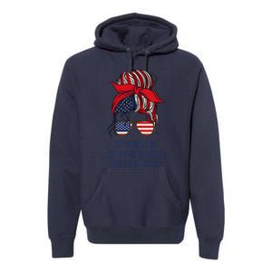 Women Im Voting For The Felon & The Hillbilly 2024 Pro Trump Meme Gift Premium Hoodie