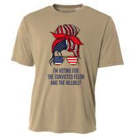 Women Im Voting For The Felon & The Hillbilly 2024 Pro Trump Meme Gift Cooling Performance Crew T-Shirt