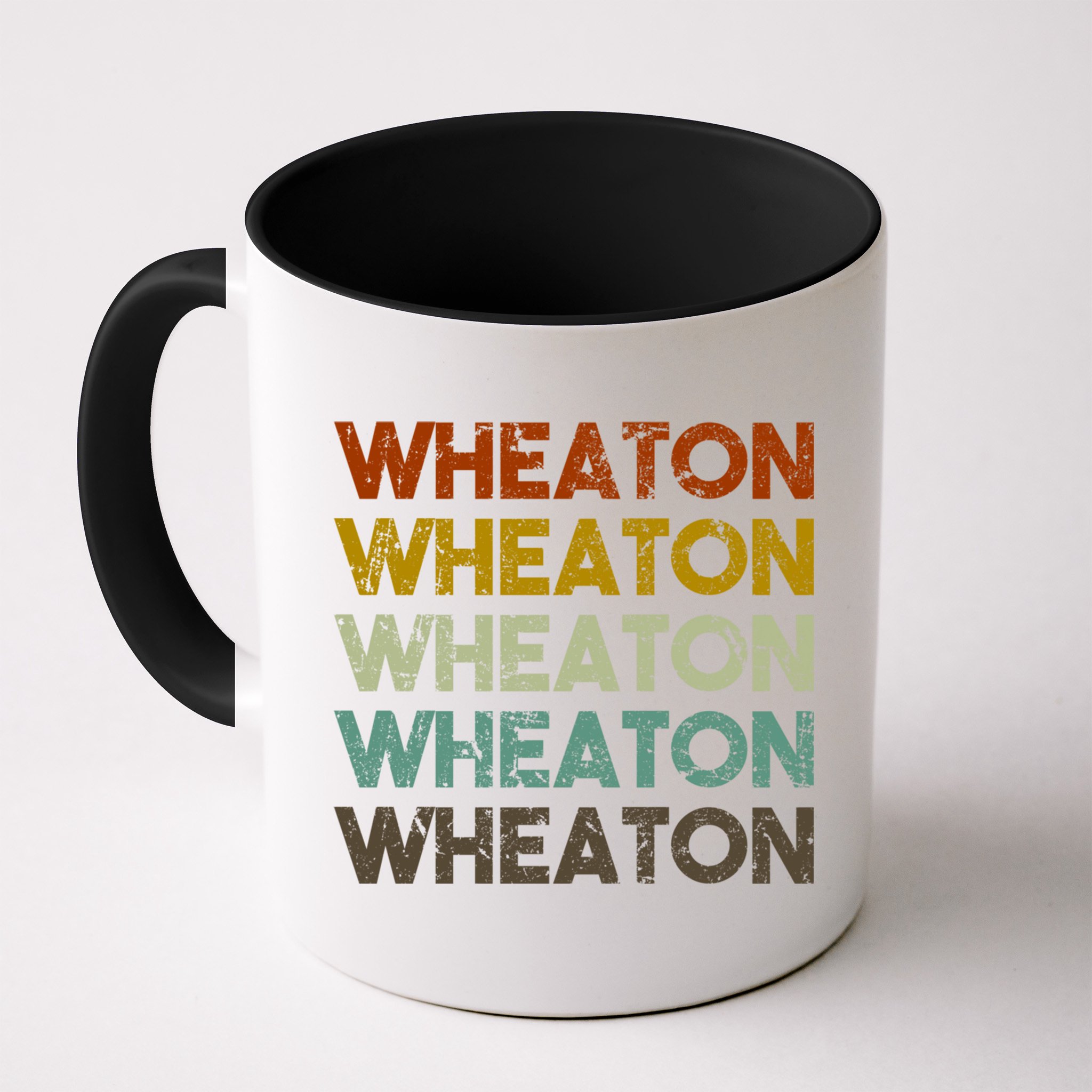 Wheaton Illinois Vintage 80s Retro Style Great Gift Mug