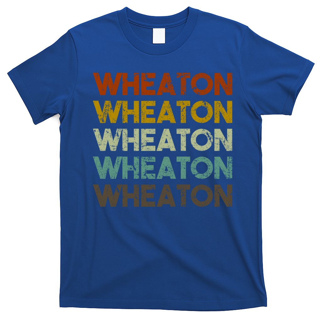 Wheaton Illinois Vintage 80s Retro Style Great Gift T-Shirt