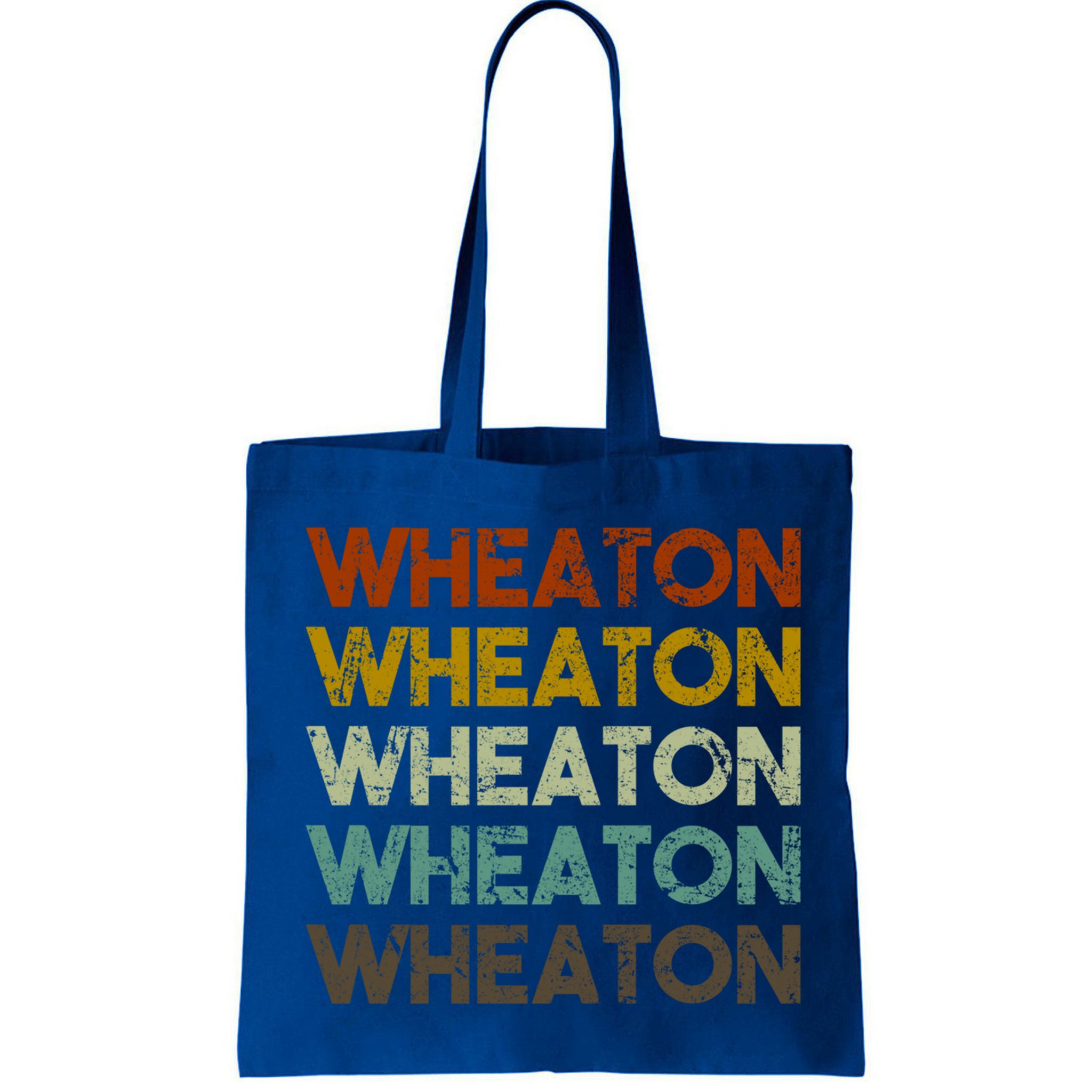 Wheaton Illinois Vintage 80s Retro Style Great Gift Bag