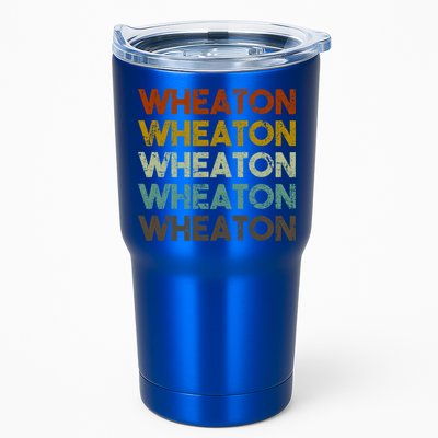 Wheaton Illinois Vintage 80s Retro Style Great Gift Tumbler