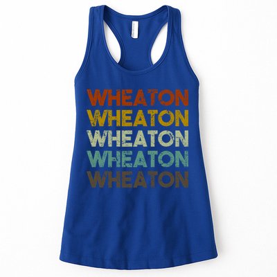 Wheaton Illinois Vintage 80s Retro Style Great Gift Womens Tank Top