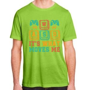 Wasd ItS What Moves Me Funny Pc Gamer Computer Nerd Funny Gift Adult ChromaSoft Performance T-Shirt