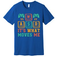 Wasd ItS What Moves Me Funny Pc Gamer Computer Nerd Funny Gift Premium T-Shirt