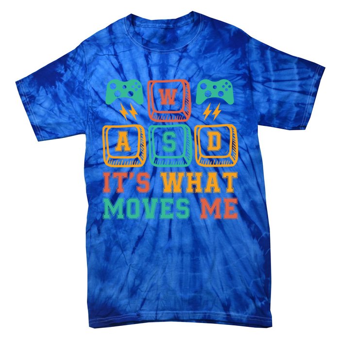 Wasd ItS What Moves Me Funny Pc Gamer Computer Nerd Funny Gift Tie-Dye T-Shirt