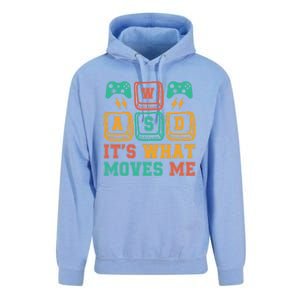 Wasd ItS What Moves Me Funny Pc Gamer Computer Nerd Funny Gift Unisex Surf Hoodie