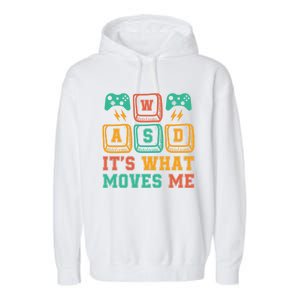 Wasd ItS What Moves Me Funny Pc Gamer Computer Nerd Funny Gift Garment-Dyed Fleece Hoodie