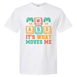 Wasd ItS What Moves Me Funny Pc Gamer Computer Nerd Funny Gift Garment-Dyed Heavyweight T-Shirt