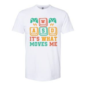 Wasd ItS What Moves Me Funny Pc Gamer Computer Nerd Funny Gift Softstyle CVC T-Shirt