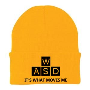 Wasd ItS What Moves Me Funny Pc Gamer Computer Gift Knit Cap Winter Beanie