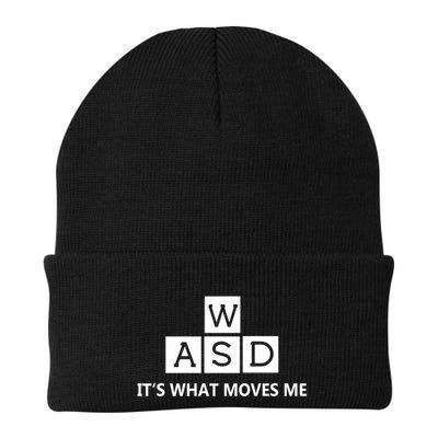 Wasd ItS What Moves Me Funny Pc Gamer Computer Gift Knit Cap Winter Beanie