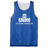 Wasd ItS What Moves Me Funny Pc Gamer Computer Gift Mesh Reversible Basketball Jersey Tank