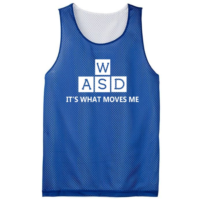 Wasd ItS What Moves Me Funny Pc Gamer Computer Gift Mesh Reversible Basketball Jersey Tank