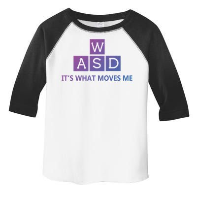 Wasd ItS What Moves Me Funny Pc Gamer Computer Gift Toddler Fine Jersey T-Shirt