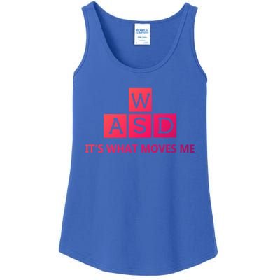 Wasd ItS What Moves Me Funny Pc Gamer Computer Gift Ladies Essential Tank