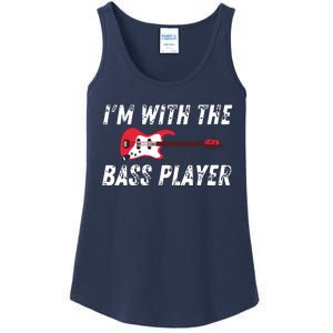 Womens Im With The Bass Player Bassist Couple Wife Girlfriend Ladies Essential Tank