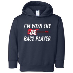 Womens Im With The Bass Player Bassist Couple Wife Girlfriend Toddler Hoodie