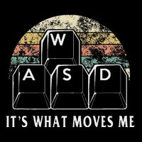 Wasd ItS What Moves Me Funny Pc Gamer Computer Nerd Gift 7-Panel Snapback Hat