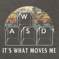 Wasd ItS What Moves Me Funny Pc Gamer Computer Nerd Gift Cotton Canvas Backpack