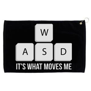 Wasd Its What Moves Me Funny Pc Gamer Quote Gaming Funny Gift Grommeted Golf Towel