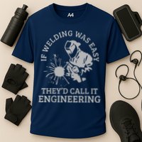 Welder If Welding Was Easy Quote Funny Welder Cooling Performance Crew T-Shirt