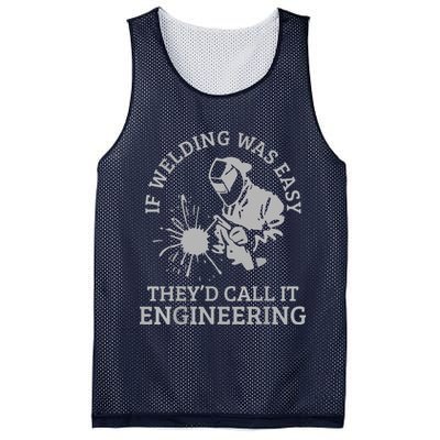 Welder If Welding Was Easy Quote Funny Welder Mesh Reversible Basketball Jersey Tank