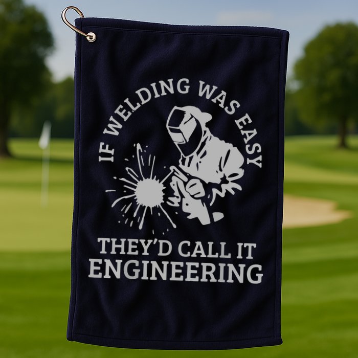 Welder If Welding Was Easy Quote Funny Welder Golf Towel