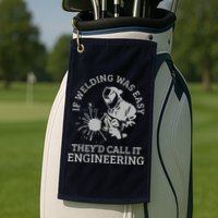 Welder If Welding Was Easy Quote Funny Welder Golf Towel