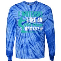 Waterskiiing I Waterski Like An Old Gift Tie-Dye Long Sleeve Shirt