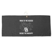 What If We Kissed At The Moshpit Large Microfiber Waffle Golf Towel